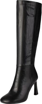 Generic Womens Sexy Party Knee High Boots Round Toe High Stiletto Heel With Platform And A Convenient Side Zipper