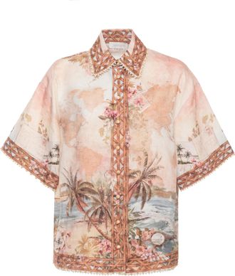 Zimmermann Ivory Mohan Lace Trims Shirt