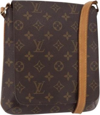 Louis Vuitton Pre-owned Cross Body Bag - Dames - Vintage Schoudertas - Bruin - ONE Size - Leer - Vintage