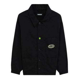 Barrow Barrow, Overhemden, Heren, Zwart, L, Zwarte knoopshirt