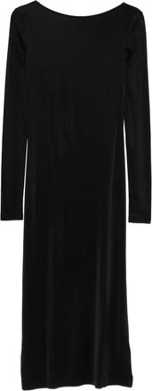 Filippa K Abito midi con scollo ampio - Nero