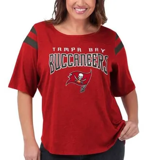G-III 4Her by Carl Banks Womens G-III 4Her by Carl Banks Red Tampa Bay Buccaneers Plus Size Linebacker T-Shirt at Nordstrom, Size 4X