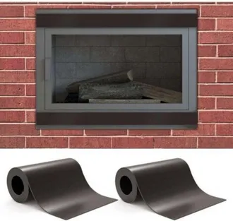 OEM Juego De 2 Burletes Magn&eacute;ticos Para Chimenea - Bloquean El Aire Fr&iacute;o Y Evitan La P&eacute;rdida De Calor - Potentes Imanes - 101,6 X 10,16 Cm