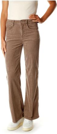 Gang Corduroy Wide Leg Pants - Dames - Straight fit broeken - Bruin - W29 - Broeken