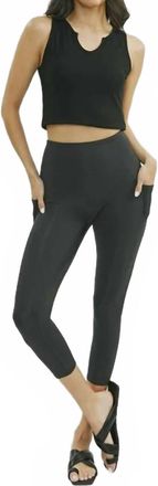 Kancan Feeling Fit Active Wear Leggings In Charcoal