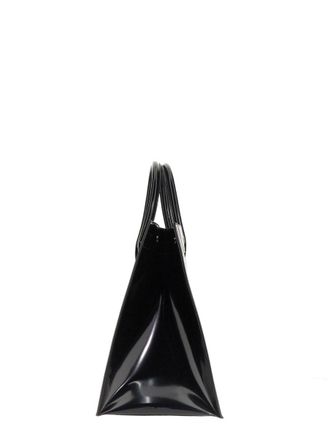 Saint Laurent Womens Rive Gauche Medium Tote Bag Black Polyamide Shoulder