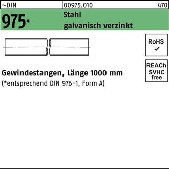 OEM Varilla Roscada Din 975 M39x 1000mm Acero Galv.verz. 1 Pieza