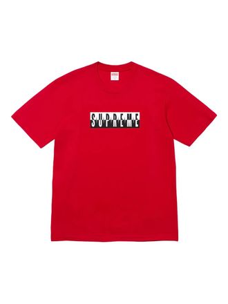 SUPREME Split T-shirt - unisex - Cotton - L - Red