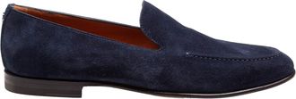 Dolce & Gabbana Calfskin Crust Moccasin Color Blue