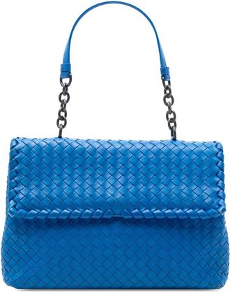 Bottega Veneta 2012-2025 medium Nappa Intrecciato Olimpia schoudertas - Blauw