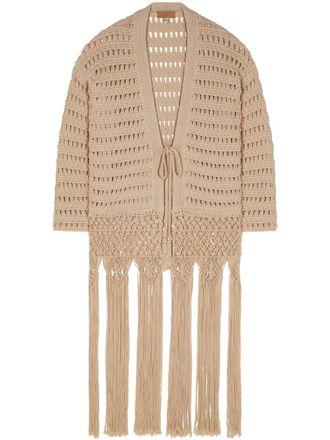 Alanui Vest met franje - Beige