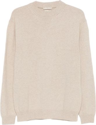 Daniele Fiesoli Ws 3370 Trui met Ronde Hals - Heren - Cashmere truien - Bruin - 2XL - Kasjmier - Truien & Vesten