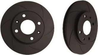 OEM Discos Black Diamond Rayados 6 Ford Granada Mk3 Todos Los Modelos Disco Ventilado Trasero (excepto Cosworth) 87-95 Trasero