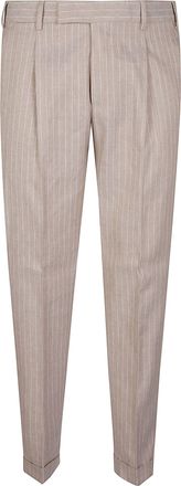 Pantaloni Torino Rebel 1 Linen-Cotton Pinstripe Pants