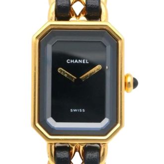 Chanel Pre-owned Vintage Metalen Horloge - Dames - Pre-owned - Zwart - Maat: ONE Size