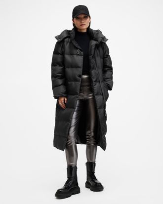 AllSaints Allana Funnel Neck Recycled Puffer Jacket