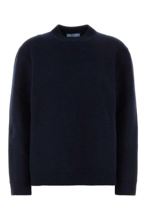 Prada Blue Crew Neck Sweater