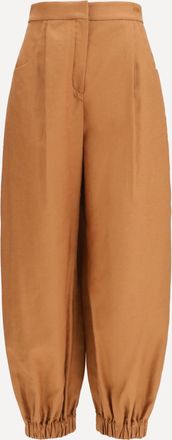 Fendi Pantaloni a palloncino in cotone e lino Woman 38