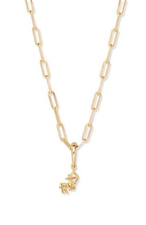 Brook & York Aries Zodiac Charm Paperclip Necklace in Gold/saggitarius at Nordstrom