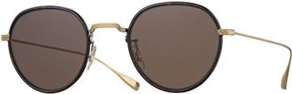 Eyevan 7285 Epitome AG-C Mens Sunglasses Brown Size 48