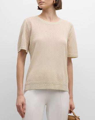 Kobi Halperin Noa Sequin-Embellished Crewneck Sweater