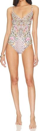 Camilla V Neck Underwire One Piece In Queen Atlantis
