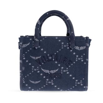 Zadig&Voltaire Tote Bags, female, Blue, Size: ONE SIZE Angel SX Shopper Bag