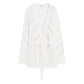 Max Mara Cardigans, female, White, Size: XS 001 Bianco Seta