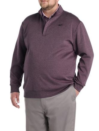 Reebok Big & Tall 1/4-Zip Performance Pullover in Black Cherry at Nordstrom, Size Xx-Large
