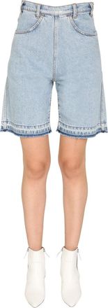 Philosophy di Lorenzo Serafini Cotton Denim Bermuda Short - Blue