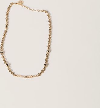 Miu Miu Logo necklace