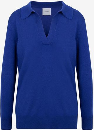 Lisa Yang Strickpolohemd mit langen &Auml;rmeln aus Kaschmir Josefine