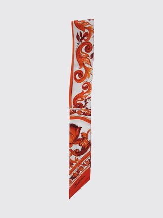 Dolce & Gabbana All-Over Majolica Print Pure Silk Foulard