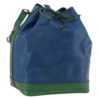 Louis Vuitton Bicolor Noe Epi Leather Blue Leather Handbag (Pre-Owned)