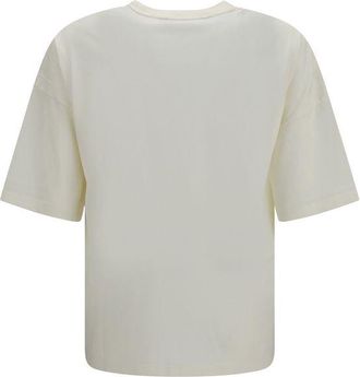 Palm Angels Logo-Graphic Cotton T-Shirt - White