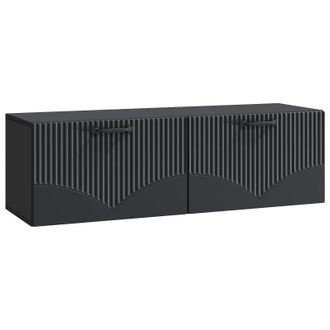 vidaXL Mueble Para Tv De Pared Negro 98 X 31 X 30 Cm Vidaxl