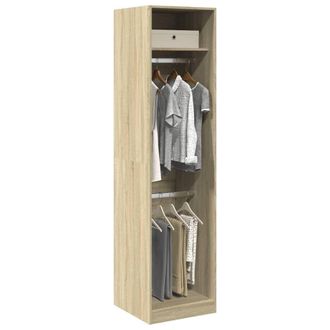 Berkfield Home Wardrobe Sonoma Oak 50x50x200 cm Engineered Wood in Brown | Size: 50 x 50 x 200 cm