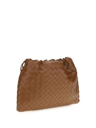 Bottega Veneta Womens Leather Clutch Bag Tannin Gold Calf Make Up