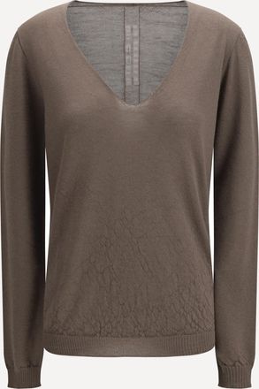 Rick Owens Maglione Temple Extreme con scollo a V Woman M
