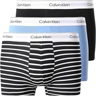 Calvin Klein Moderne Trunk Boxers Pak 3pk - Heren - Onderbroek - Veelkleurig - S - Katoen - Ondergoed