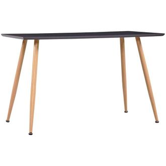 vidaXL Dining Table Grey and Oak 120x60x74 cm MDF vidaXL
