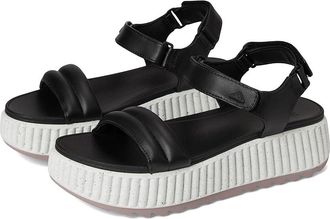 Reef Vista Higher Raya Womens Sandals Black/White : 11 B - Medium, Synthetic