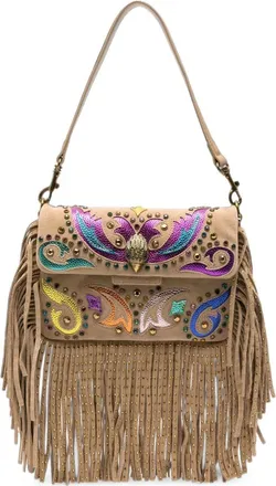 Kurt Geiger Shoulder Bag Fringe Oxford