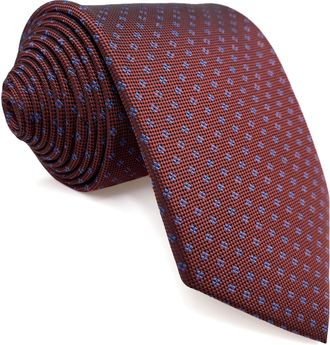 Shlax & Wing Ties for Men Maroon Brick Red Necktie for Men Patterned Wedding Medium 57.5