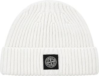 Stone Island Berretto con patch logo Bussola - - Accessories - unisex - Bianco - L
