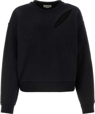 Alexander McQueen Alexander Mcqueen Black Cotton Sweatshirt