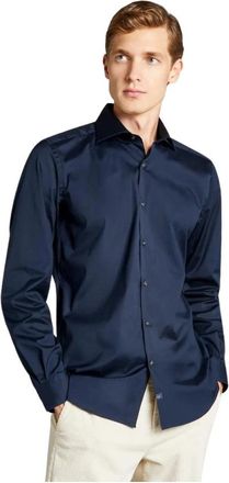 Fay Casual overhemd - Heren - Casual Overhemden - Blauw - L - Katoen - Overhemden
