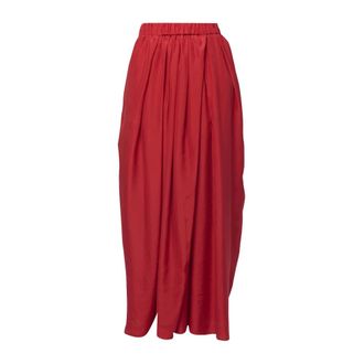 PDR Phisique Du Role Maxi Skirts, female, Red, Size: XS Elasticated Waistband Maxi Skirt