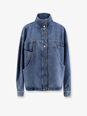 The Attico Bomber oversize in denim - THE ATTICO - gender_Woman
