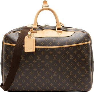 Louis Vuitton Brown Monogram Canvas Alize 24 Heures Weekender (Authentic Pre- Loved)